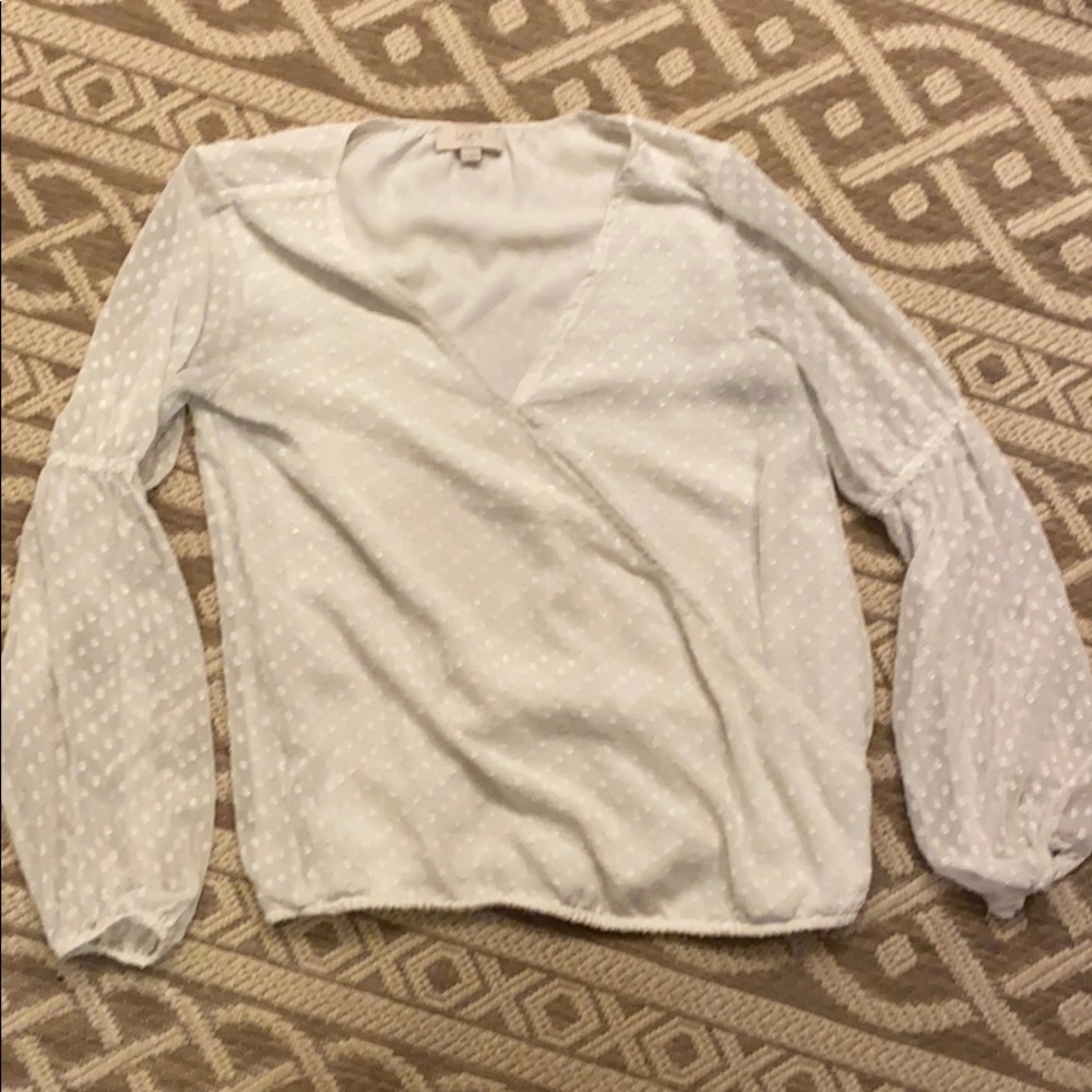 Loft White Blouse